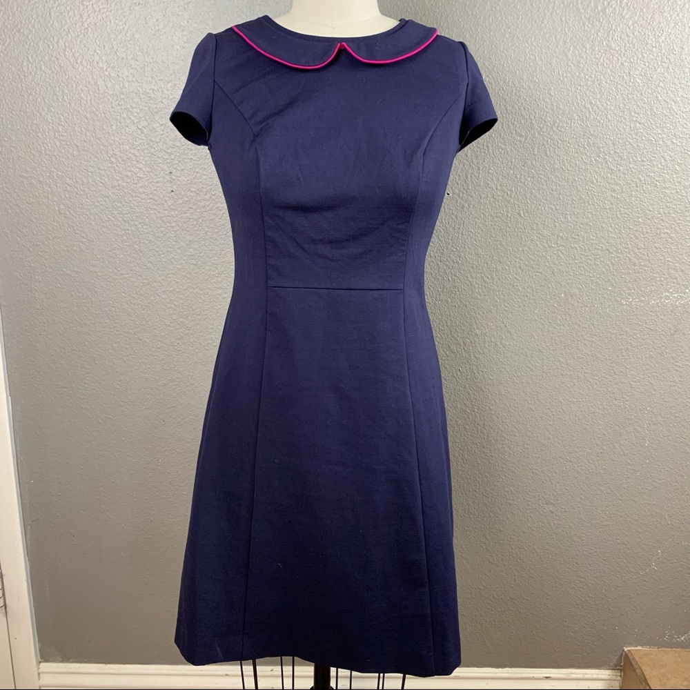 Boden The Strand Dress in Navy Blue